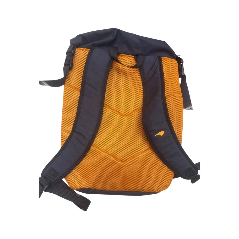 McLaren Formula 1 Team Salesforce Backpack Black Orange Roll Top‎ NEW